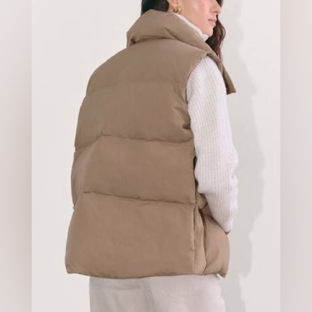 Sergio Tacchini Milano taupe Puffer vest